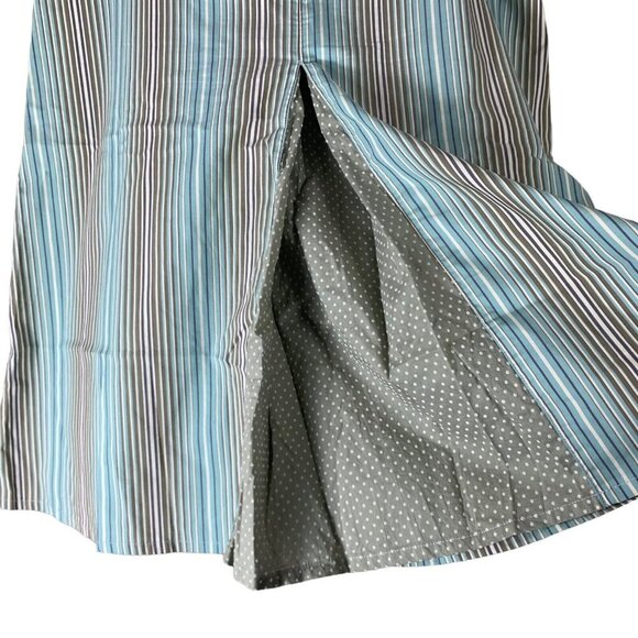 Judith LaCroix Size 44 Skirt Striped Blue White A Line Knee Length Womens - Picture 3 of 6